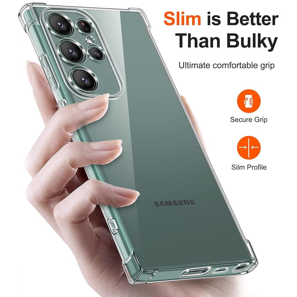 Husa compatibila cu Samsung Galaxy S24 Ultra Techsuit Shockproof Clear  Silicone Clear 