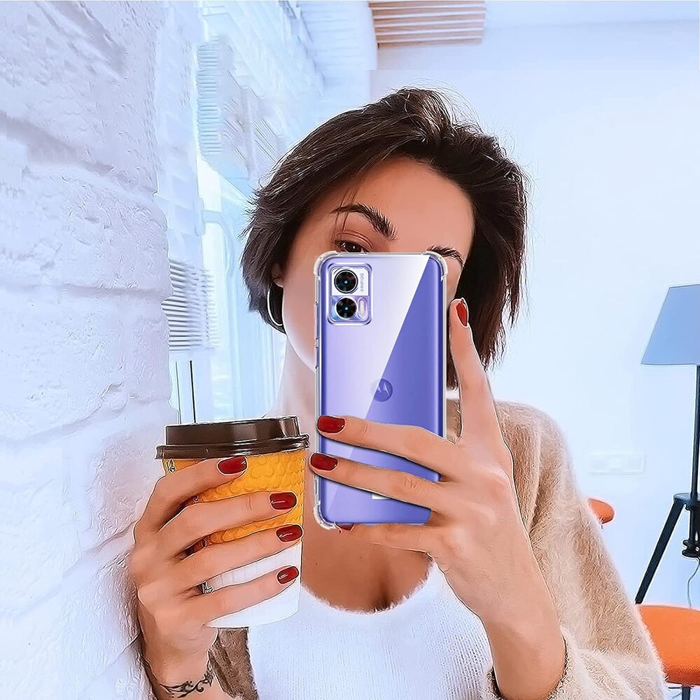 Husa protectie Mat-Tech compatibila cu Motorola Edge 30 Neo Protectie Camera, Colturi anti-soc, Decupaje Precise, Rezistenta la impact, Margini ridicate pentru protectia ecranului, Transparenta