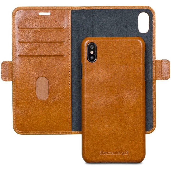 Husa de protectie, piele naturala, husa dbramante1928 pentru iPhone XS Max, Maro
