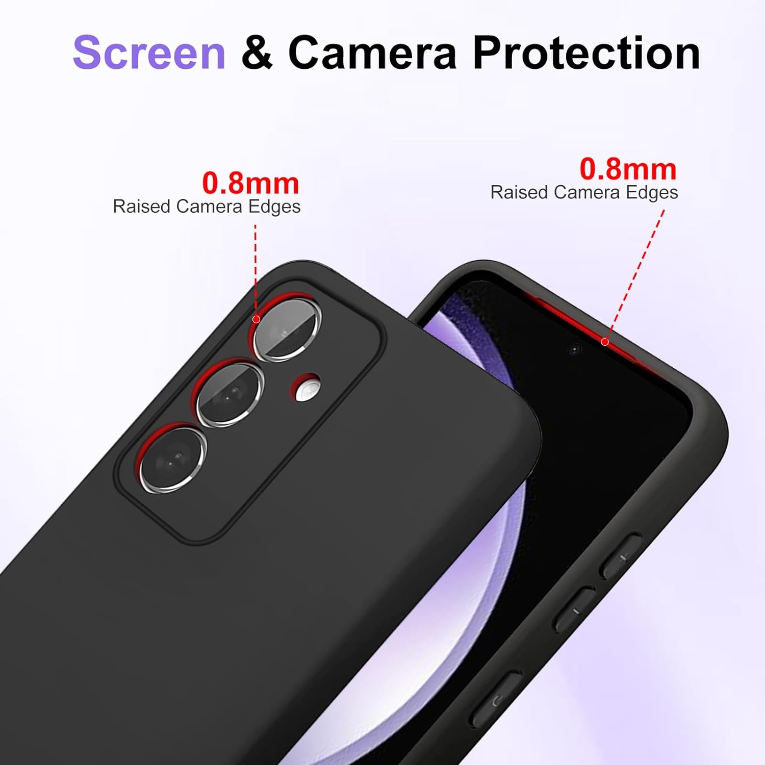 Husa Soft Touch, slim, anti soc, compatibila cu Samsung Galaxy S23 Fe, Negru Tpu