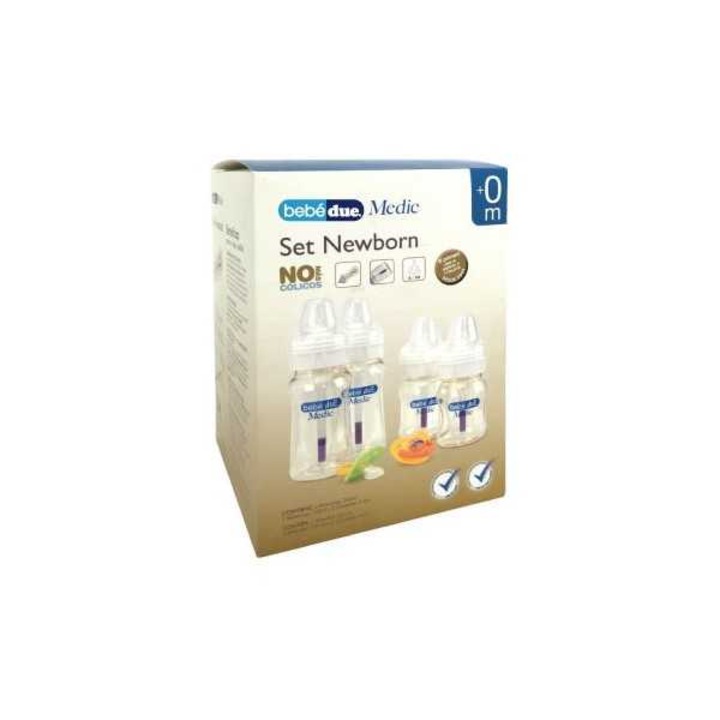Комплект 2 шишета за новородено и 2 залъгалки Medic, BebeduE