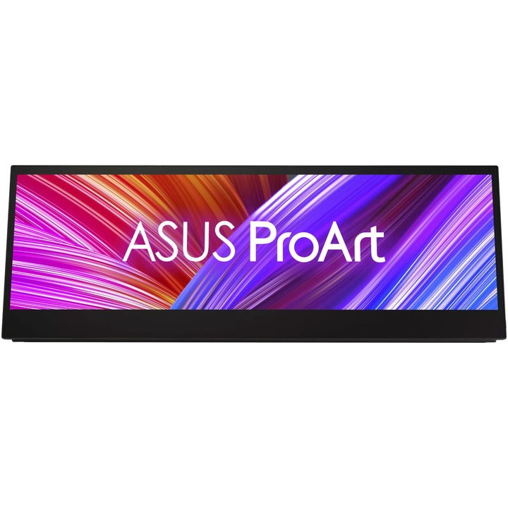 ASUS PA147CDV ProArt monitor, 14", IPS, 1920x550, HDMI / USB-C, HDR, érintőképernyő, fekete