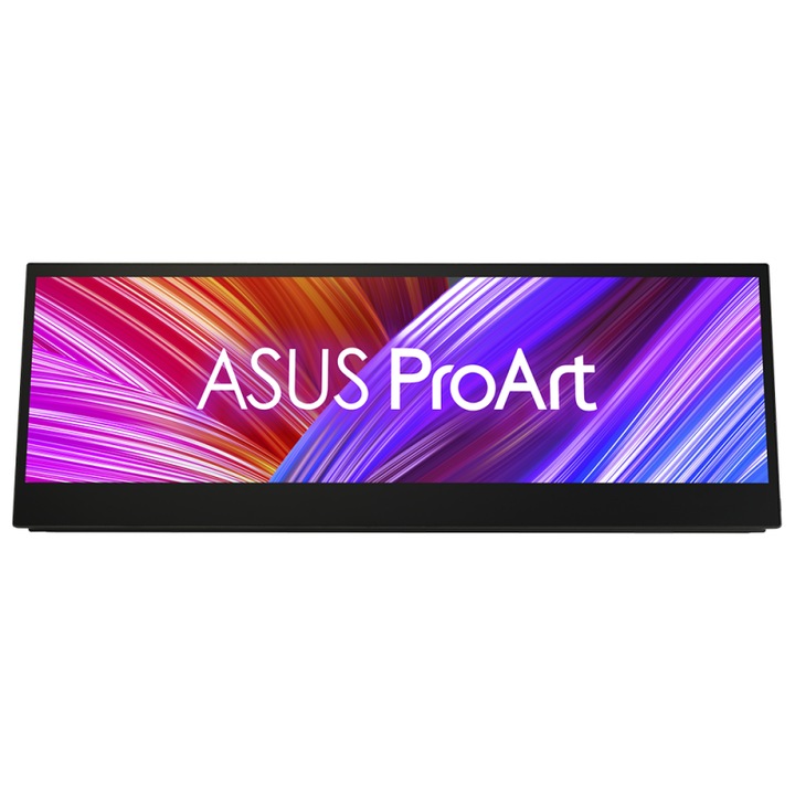 ASUS PA147CDV ProArt monitor, 14", IPS, 1920x550, HDMI / USB-C, HDR, érintőképernyő, fekete