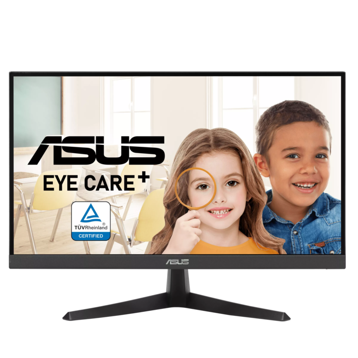 ASUS VY229HE Eye Care monitor, 21,5", IPS, 1920x1080, HDMI/D-Sub, 75Hz, fekete