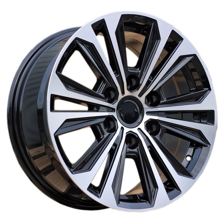 Set 4 jante aliaj PDW, 1689, 17x7.5 inch, 6x139.7, ET25, MB - lustruit + negru