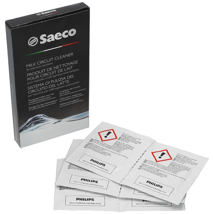 Kávégép-tisztító oldat, Saeco, kompatibilis a Saeco eszpresszógépekkel