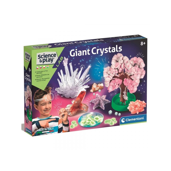 Clementoni Science & Play: Mega kristály készítő laboratórium szett - Clementoni
