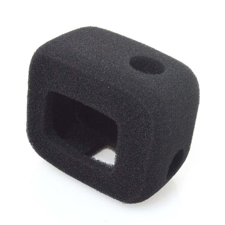 Husa de Protectie din Spuma/Burete pentru Gopro Hero 5 Hero 6 Hero 7 Black, Anti Vant/Zgomot