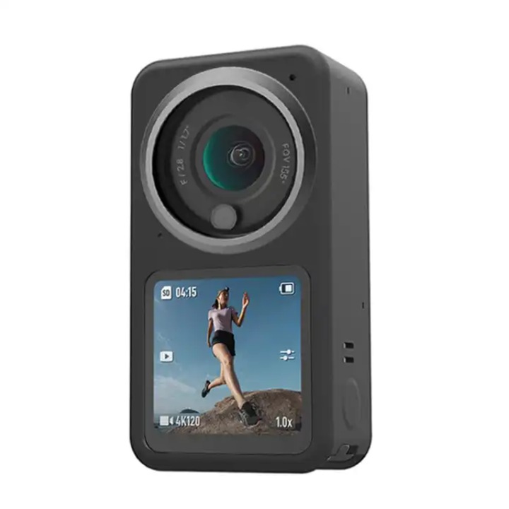 Силиконов защитен калъф за спортна видеокамера DJI OSMO Action 2, черен