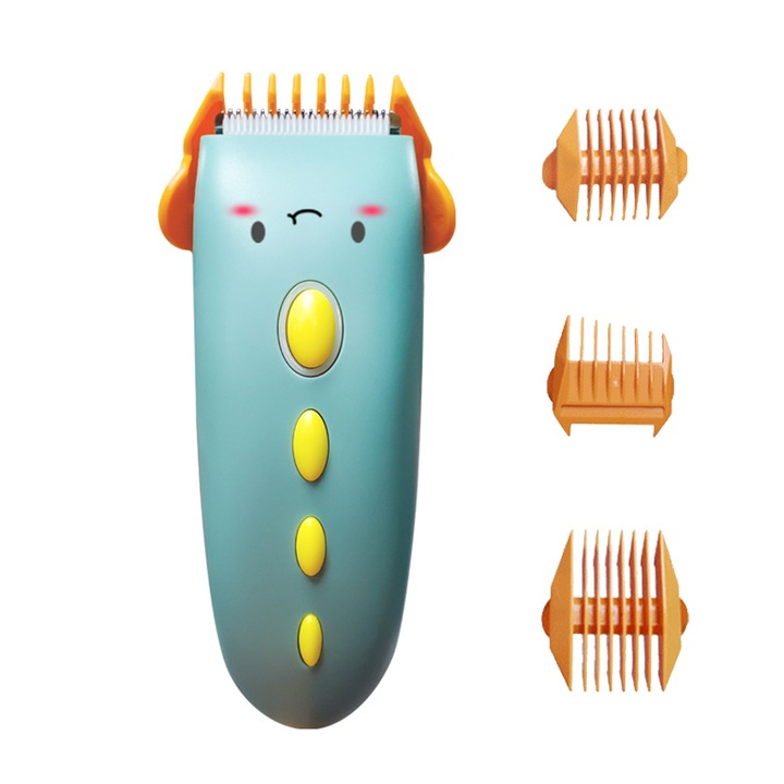 Машинка за подстригване, Chucai, За деца, С всмукване, Безжична, Безшумна, Многоцветна