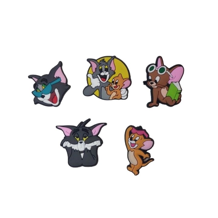 Set Accesorii Crocs Jibbitz, Tom si Jerry, Cool 5 piese eMAG.ro