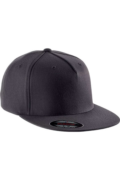 Uniszex sapka, Flexfit, 5 paneles - KP908, Sötétszürke