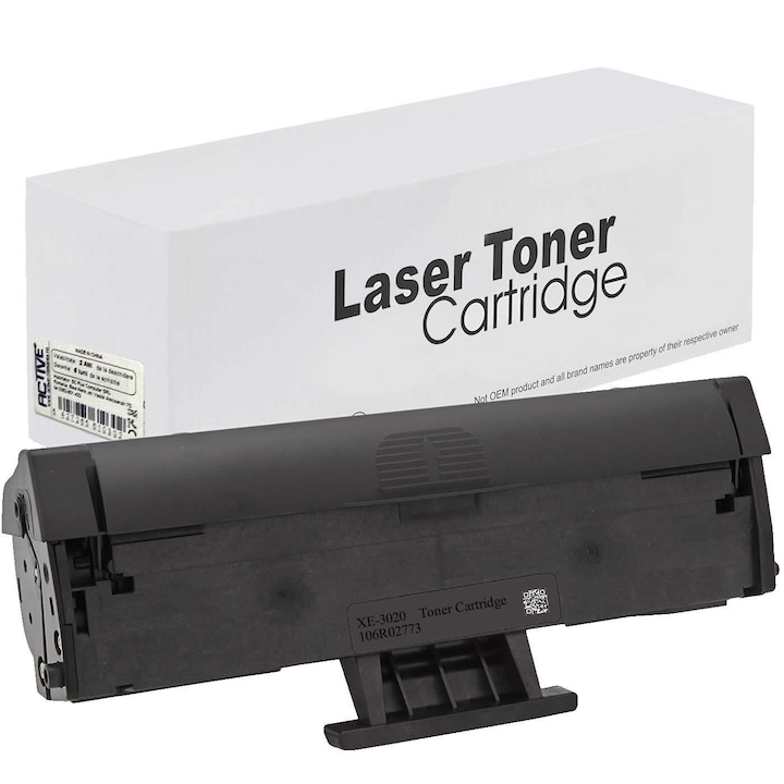 Cartus toner ACTIVE, compatibil imprimanta laser XEROX Phaser 3020, WorkCentre 3025, 106R02773, 1500pag, negru