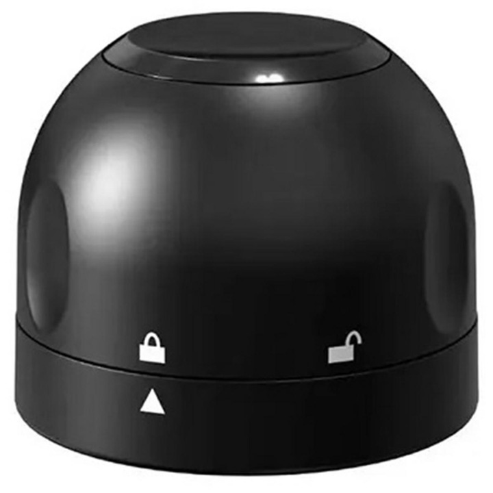 Dop pentru sticla de vin, Zola®, plastic, buton ON/OFF, diametru 3.7 cm, negru