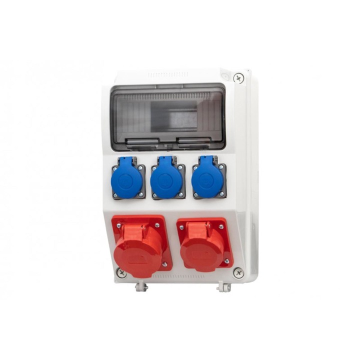 Tablou electric F-ELEKTRO, 9 module, IP65, 2x16A/5P, 3x230V, 342x215x155mm