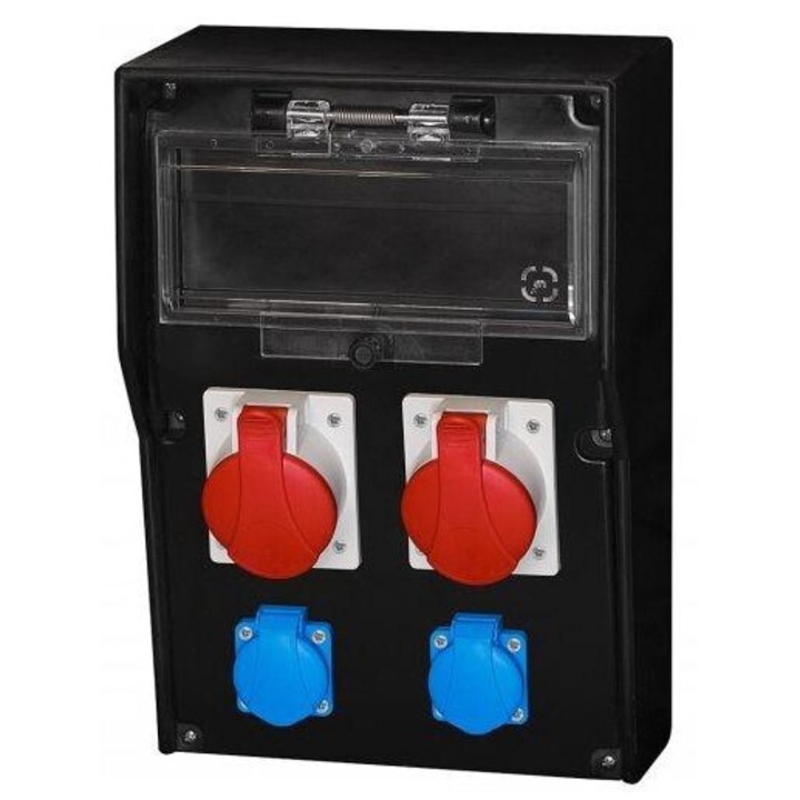 Tablou electric F-ELEKTRO LIDO 12S, 2x32A/5P, 2x250V, IP 44, aplicat, exterior