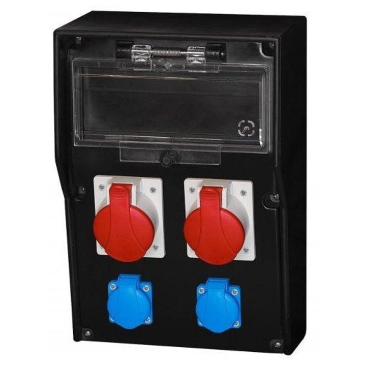 Tablou electric LIDO, F-ELEKTRO, 2x16A/5P, 2x250V, Multicolor