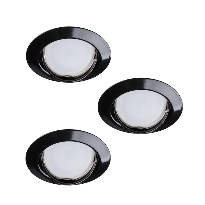 ΠΠΎΠΌΠΏΠ»Π΅ΠΊΡ ΠΎΡ 3 LED ΠΏΡΠΎΠΆΠ΅ΠΊΡΠΎΡΠ° Tribis II, KANLUX, Π§Π΅ΡΠ½ΠΈ