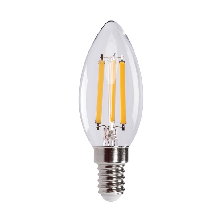 LED крушка, KANLUX, XLED C35, E14, 6W, NW, клас E, неутрално бяло