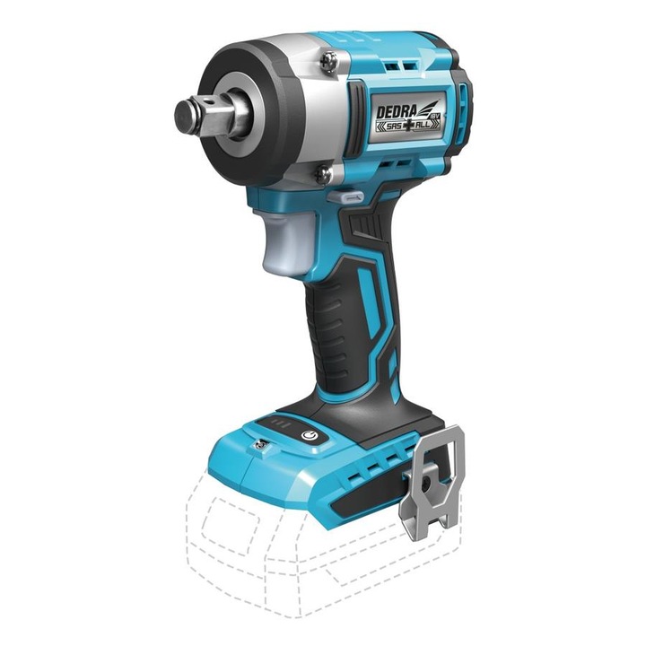 Dedra akkumulátoros ütvecsavarozó 1/2" 350 Nm akku nélküli