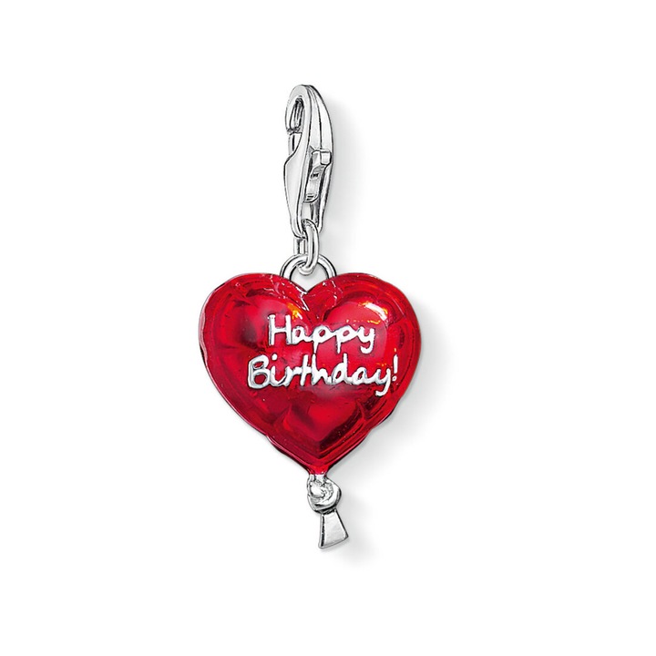 Pandantiv dama, THOMAS SABO, Argint, Rosu/Argintiu