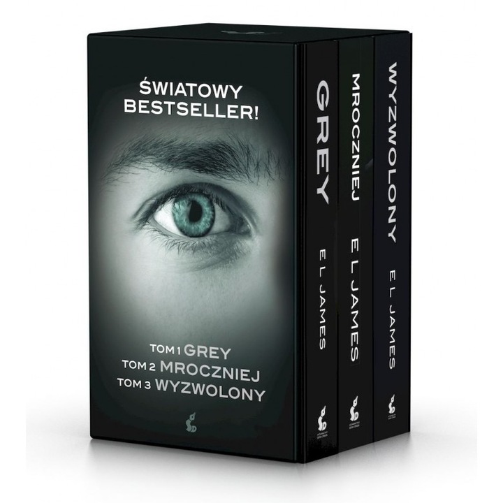 Set 3 Carti Pakiet Grey / Mroczniej / Wyzwolony, SONIA DRAGA, Autor EL James, Limba poloneza
