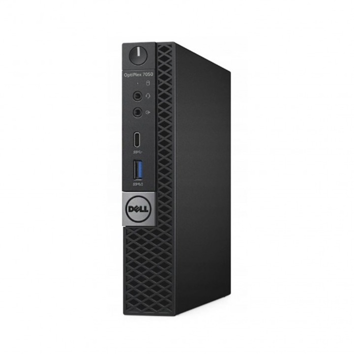 Desktop PC DELL OptiPlex 7050m, procesor i5-6500T, 8GB RAM, 256GB SSD, negru, 1,17kg