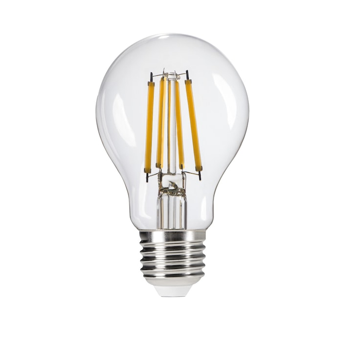 LED крушка, KANLUX, E27, 7W, прозрачна, клас на енергийна ефективност Е