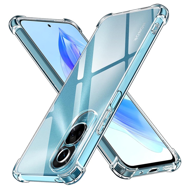 Калъф fixGuard Shockproof Clear Silicone за Honor 90 Lite, Clear