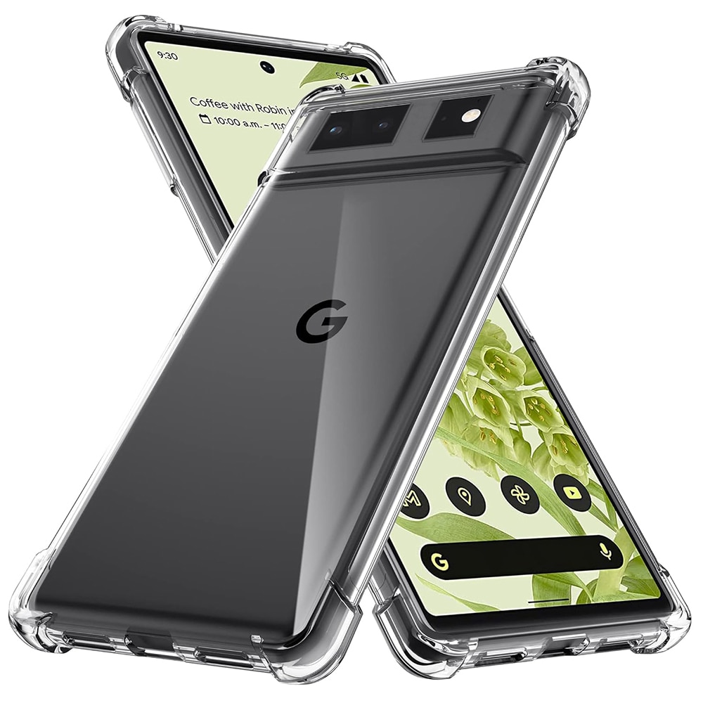 Husa antisoc pentru Google Pixel 6, Accesorio Shockproof Silicone, Transparenta