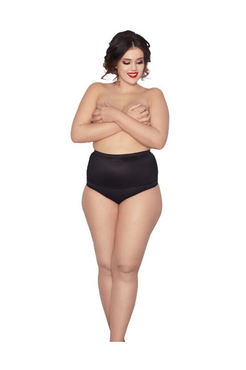 Chiloti cu talie inalta, String Iga, modelatori, compresie mare, negru 2XL