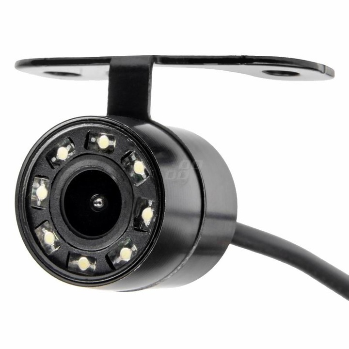 Camera video marsarier, picior, 8 LED-uri, 12V, 720p, rotunda, 03532 Amio