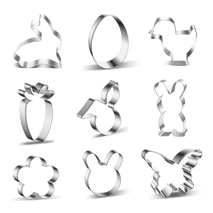 Set forme de copt JUP *1114306 8865-25, 9 bucati, Otel