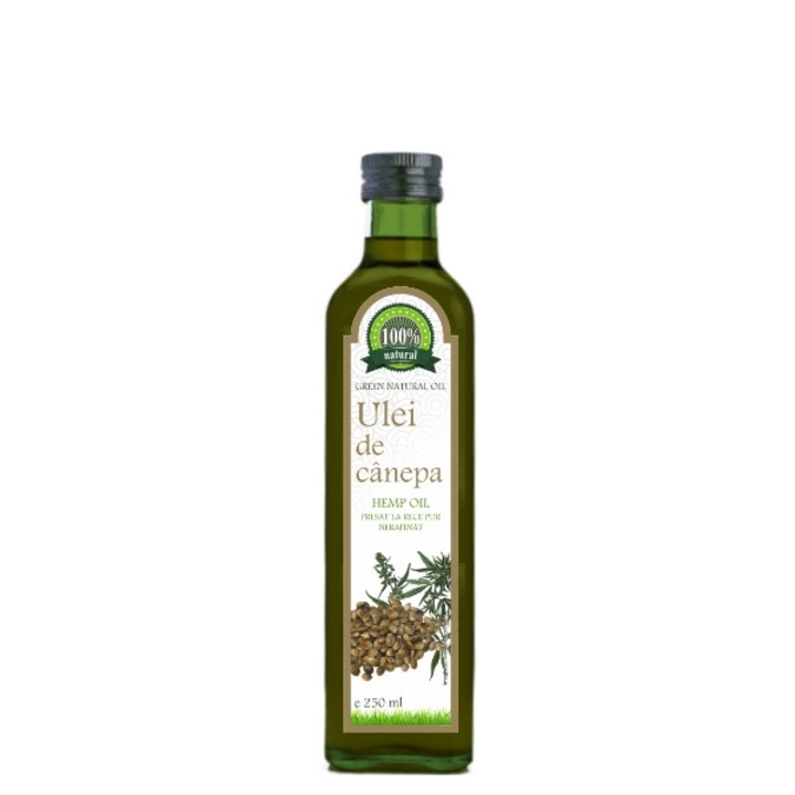 Ulei de canepa presat la rece pur nerafinat, 250 ml, Carmita Classic