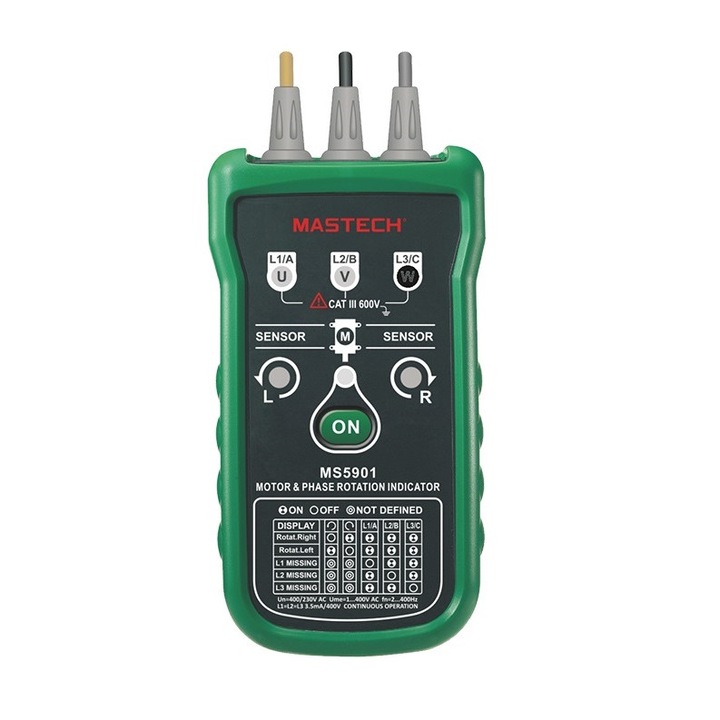 Трифазов мултиметър MS5901, MASTECH, фазоуказател