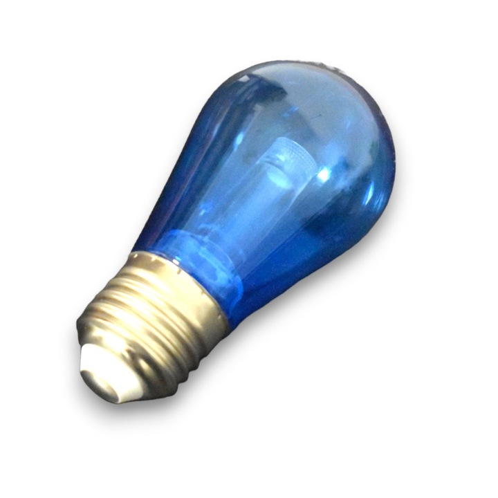 Set 10 becuri LED S14 albastru E27