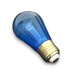LED izzó S14 kék E27