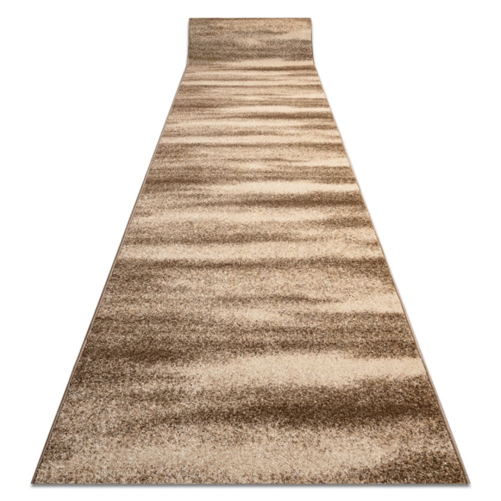 Dywany Łuszczów Futó szőnyeg Karmel Szahara, sivatag, homok - dió 100cm, 100x850 cm