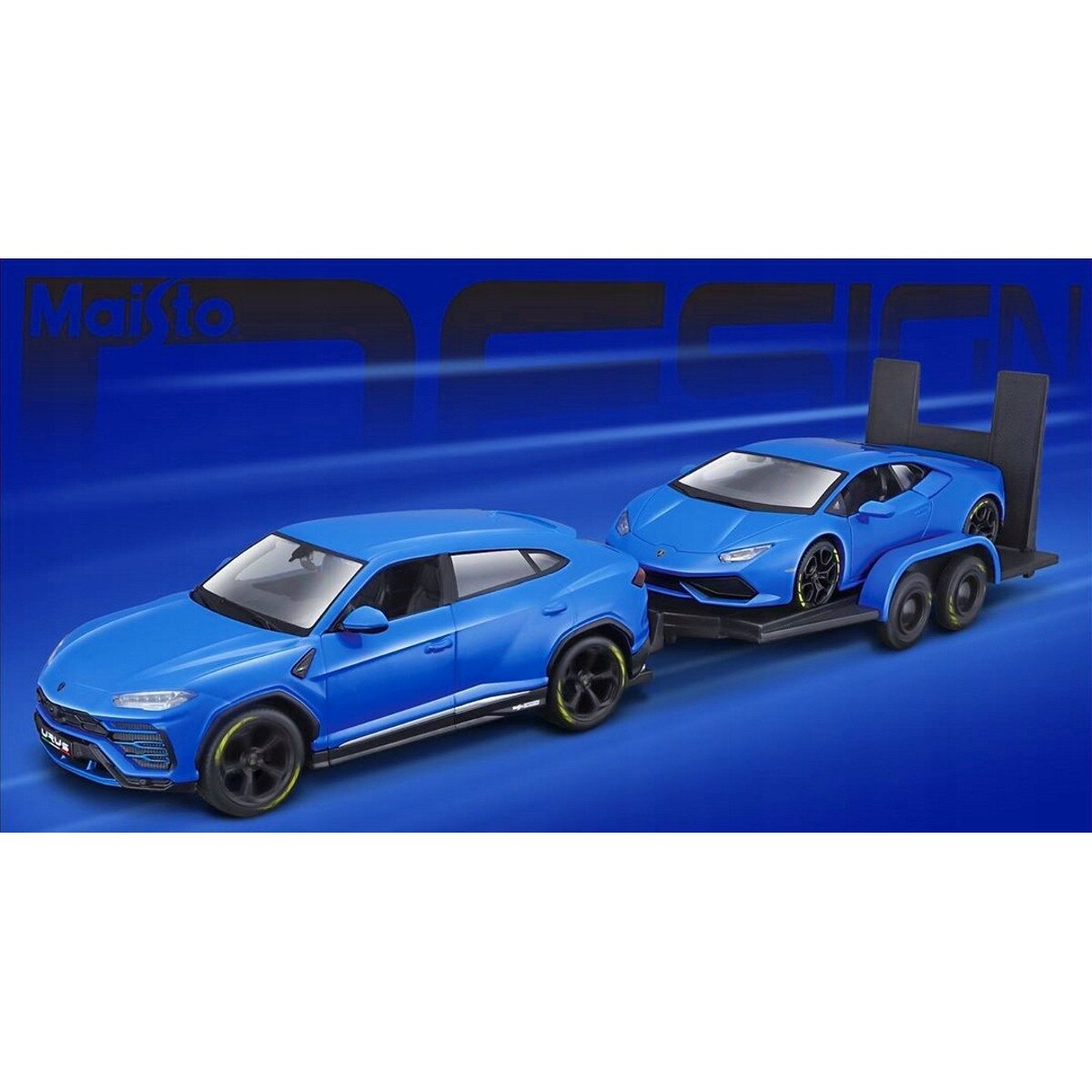 Set masini Lamborghini Urus + Huracan Coupe, Maisto, Metal