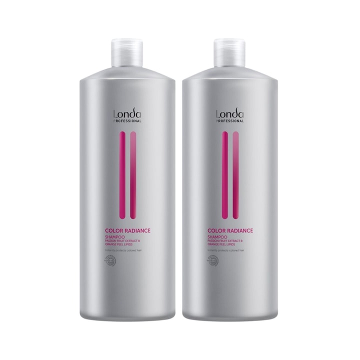 Pachet pentru parul vopsit, Londa Professional, Color Radiance Shampoo, 1000ml x 2 buc