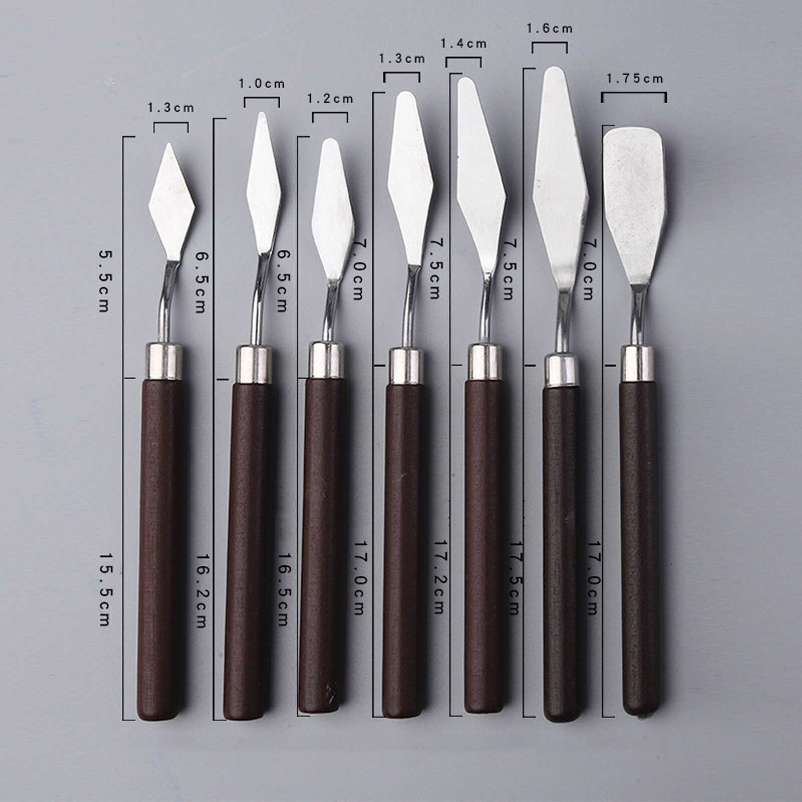 Set 7 spatule pictat, Axroad Mall, Designul ergonomic, Nu este usor de ...