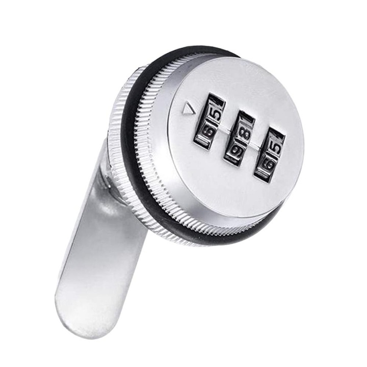 Incuietoare cu combinatie, Aliaj de zinc, Cromat