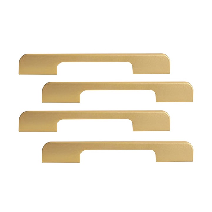 Set 4 manere mobila, Aluminiu, Auriu