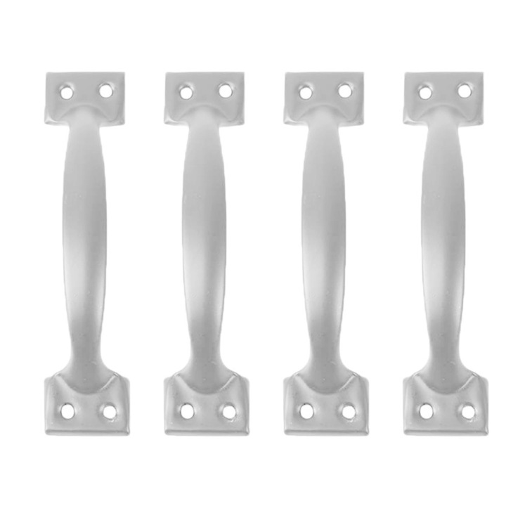 Set 4 manere usi exterior, Fier, Argintiu