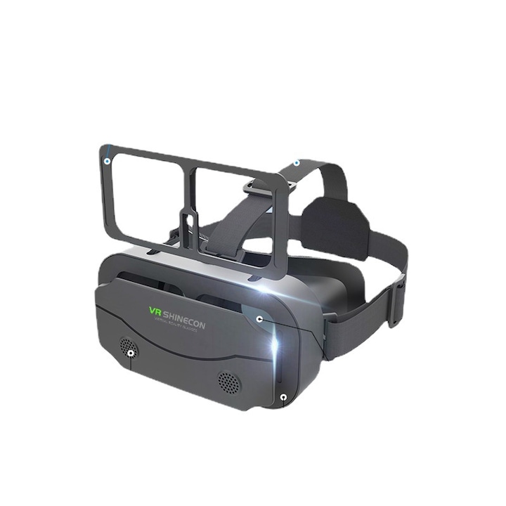 3D digitális VR szemüveg mobiltelefonhoz, SIHOiSi, 180×91×122 mm, fekete