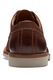 Clarks, Кожени обувки Atticus тип Derby с овален връх, Кафяв