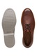 Clarks, Кожени обувки Atticus тип Derby с овален връх, Кафяв