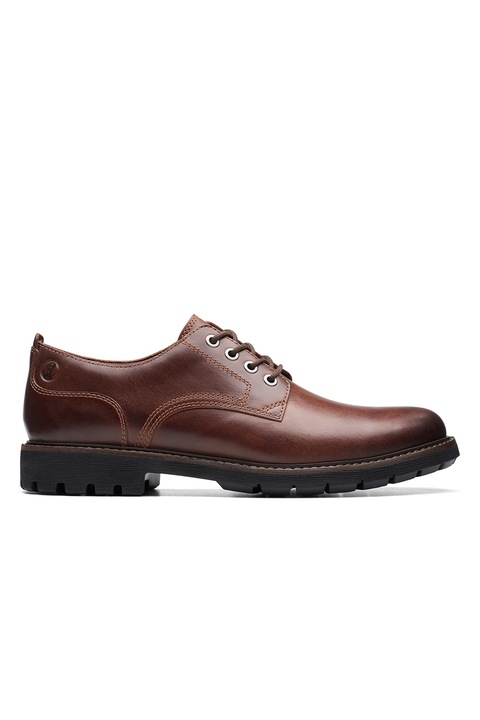 Clarks, Кожени обувки Batcombe Derby, Коняк кафяв