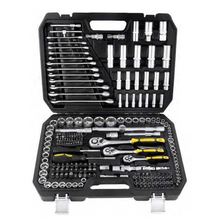 Комплект гаечни ключове Topmaster, Cr-V, 216 части