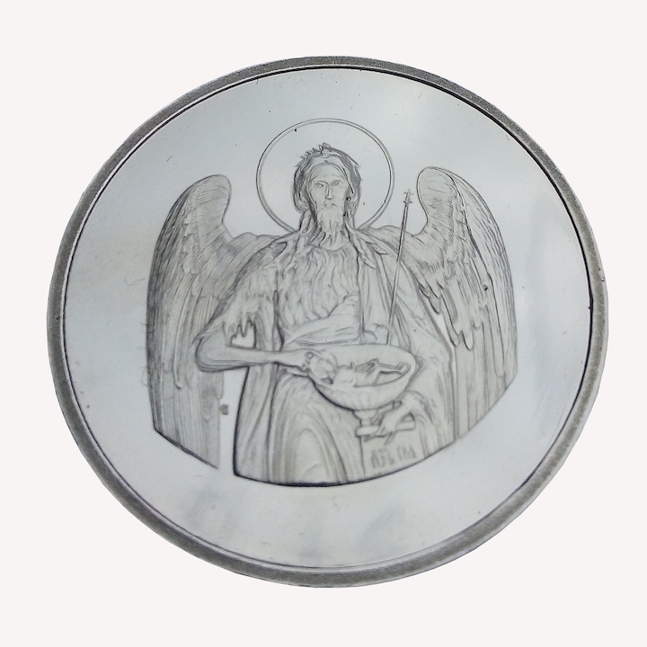 Moneda de argint Ioan Botezatorul, 16 gram, puritate 999.9 %